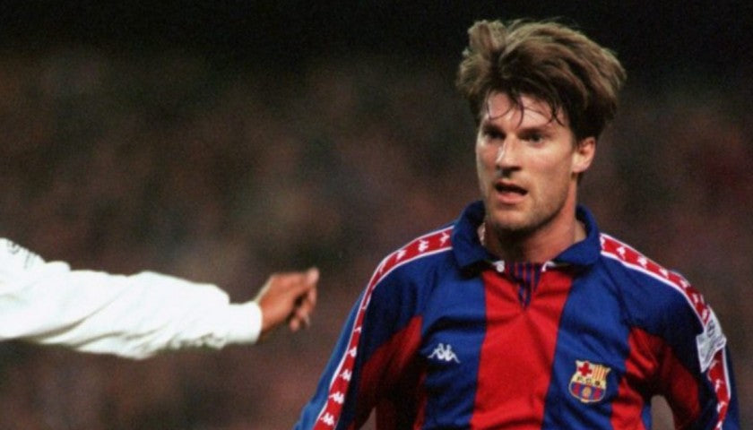 Michael Laudrup Signed Barcelona Shirt 1992/93, signature detail