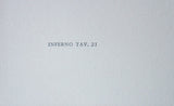 Original board by Salvador Dalì, "I simoniaci" Inferno Canto XIX, close-up of the hand-cut paper edge
