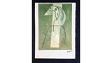 Pablo Picasso offset lithograph with dry stamp, detail of the SPADEM Paris dry stamp