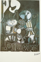 Pablo Picasso signed lithograph, full view