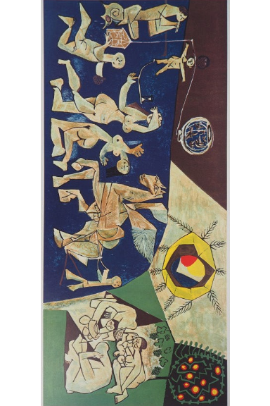 "Peace (La Paix)" lithograph by Picasso, full view