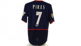 Robert Pires Signed Arsenal Shirt 2002/03, Premier League Winner patch detail, left sleeve