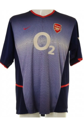 Robert Pires Signed Arsenal Shirt 2002/03, front