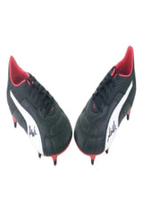 Puma football boots signed by Carlo Ancelotti, pair view