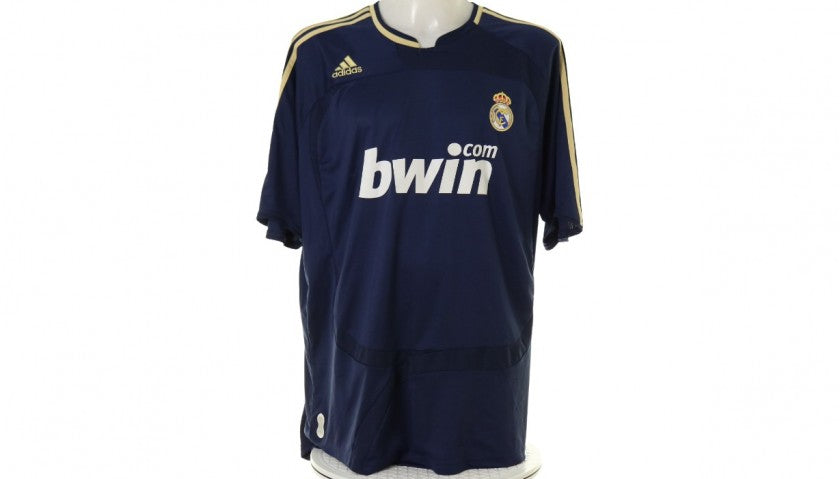 Raul Signed Real Madrid Shirt 2007/08, back
