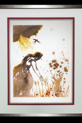 Salvador Dalì Pater Noster lithograph, framed full view