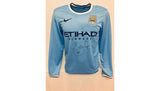 Carlos Tevez Signed Manchester City Shirt 2013/14, signature detail