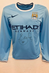 Carlos Tevez Signed Manchester City Shirt 2013/14, front
