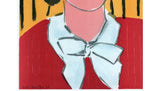 "Femme au chapeau" by Henri Matisse, Fernand Mourlot print detail