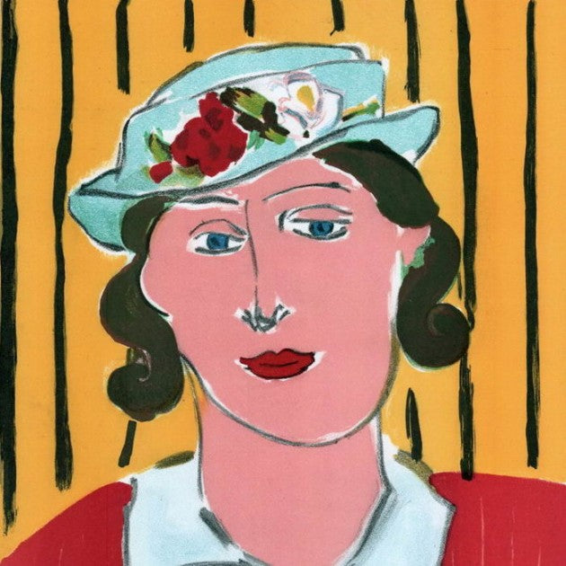 "Femme au chapeau" by Henri Matisse, detail view
